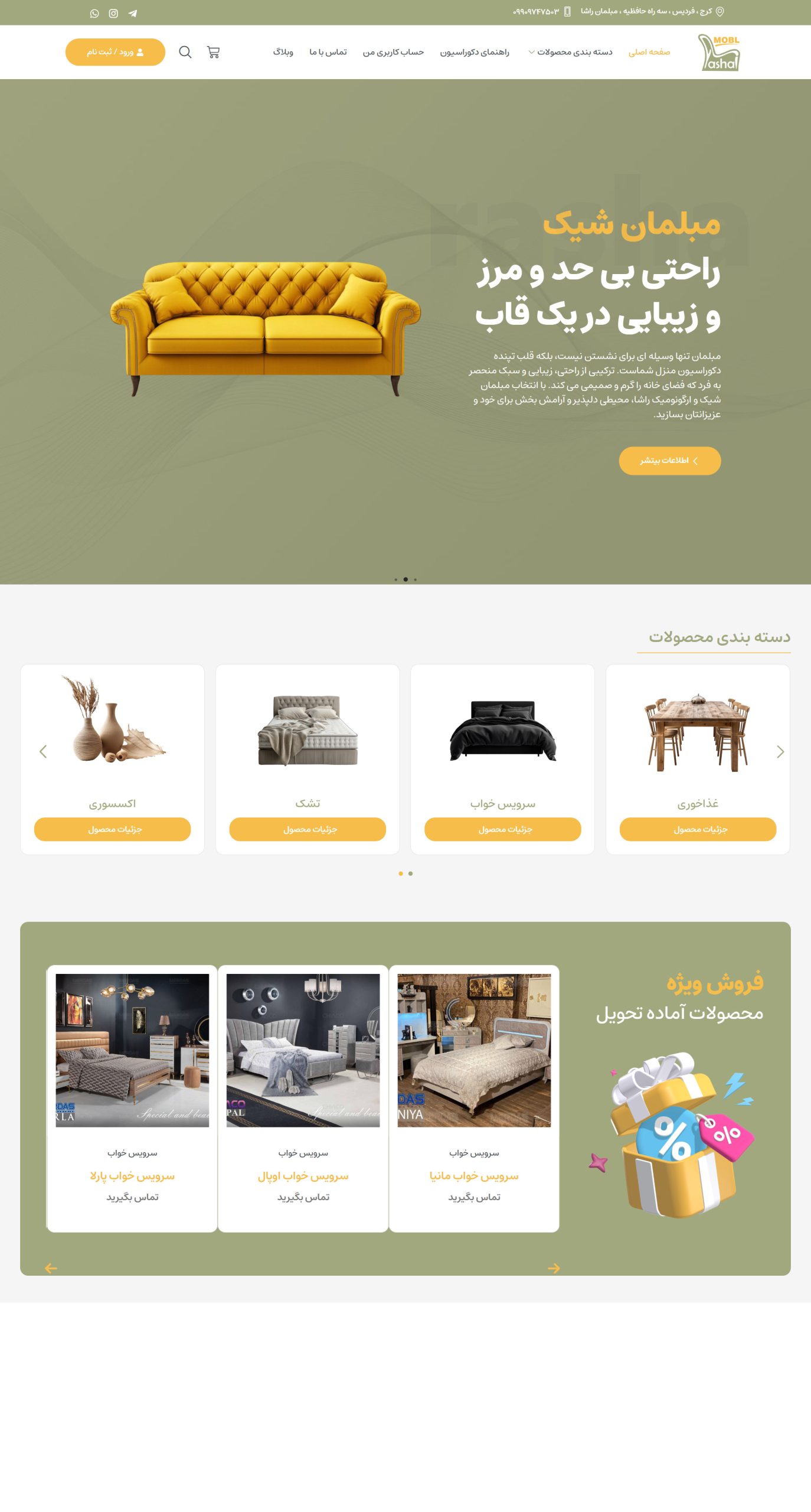نمونه کار طراحی سایت در فردیس